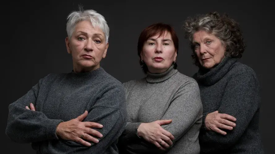 Amei Scheib, Marina Kavtaradze, Helga Diener (von links nach rechts) 