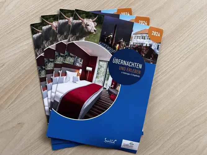 Übernachtungsbroschüre der Stadt Völklingen