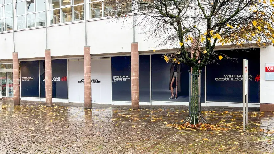 Leerstehendes H&M-Gebäude