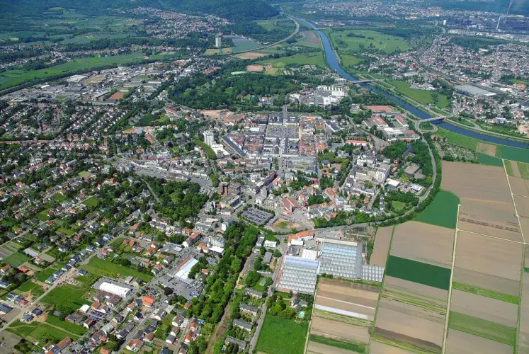 Luftaufnahme großer Radius