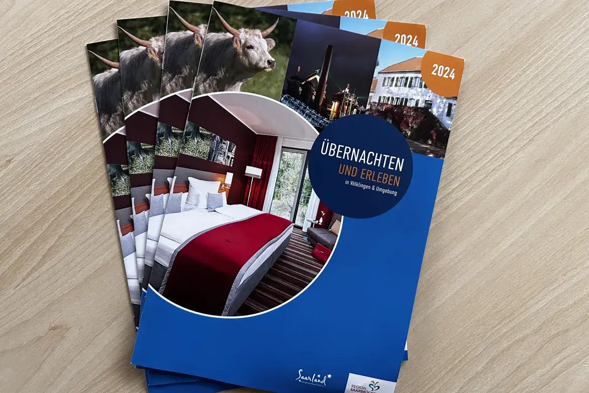 Übernachtungsbroschüre der Stadt Völklingen