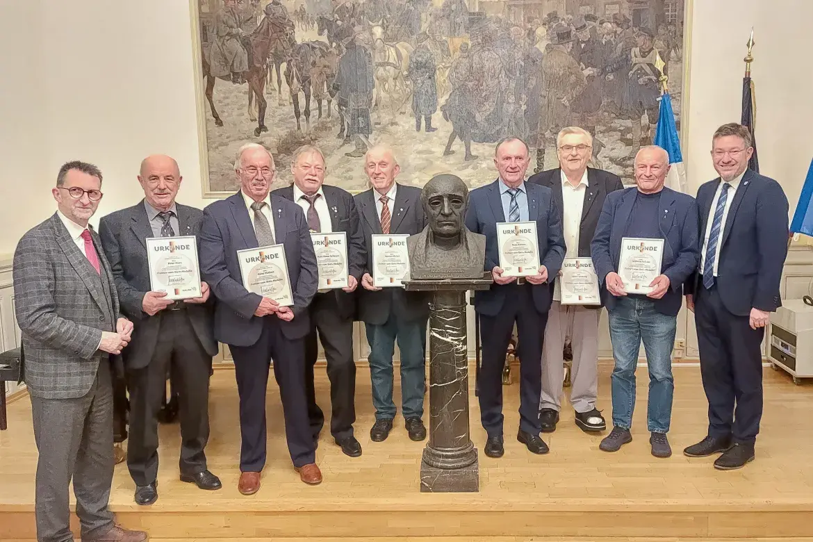 Innenminister Reinhold Jost verleiht „Freiherr-vom-Stein-Medaille“ im Landkreis Neunkirchen