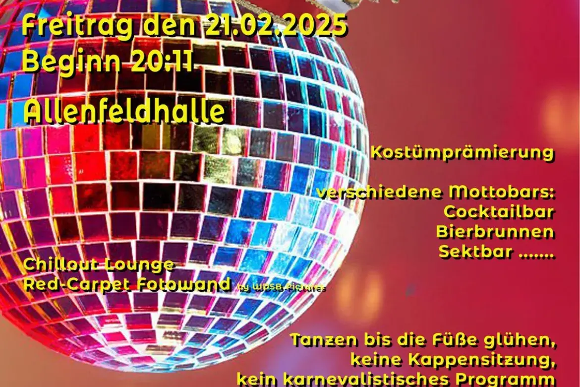 Faasend Kostüm Disko der KG Mir senn do
