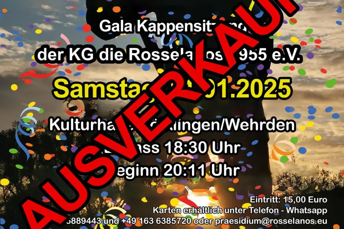 Senatorenabend der KG die Rosselanos 1955 e.V.