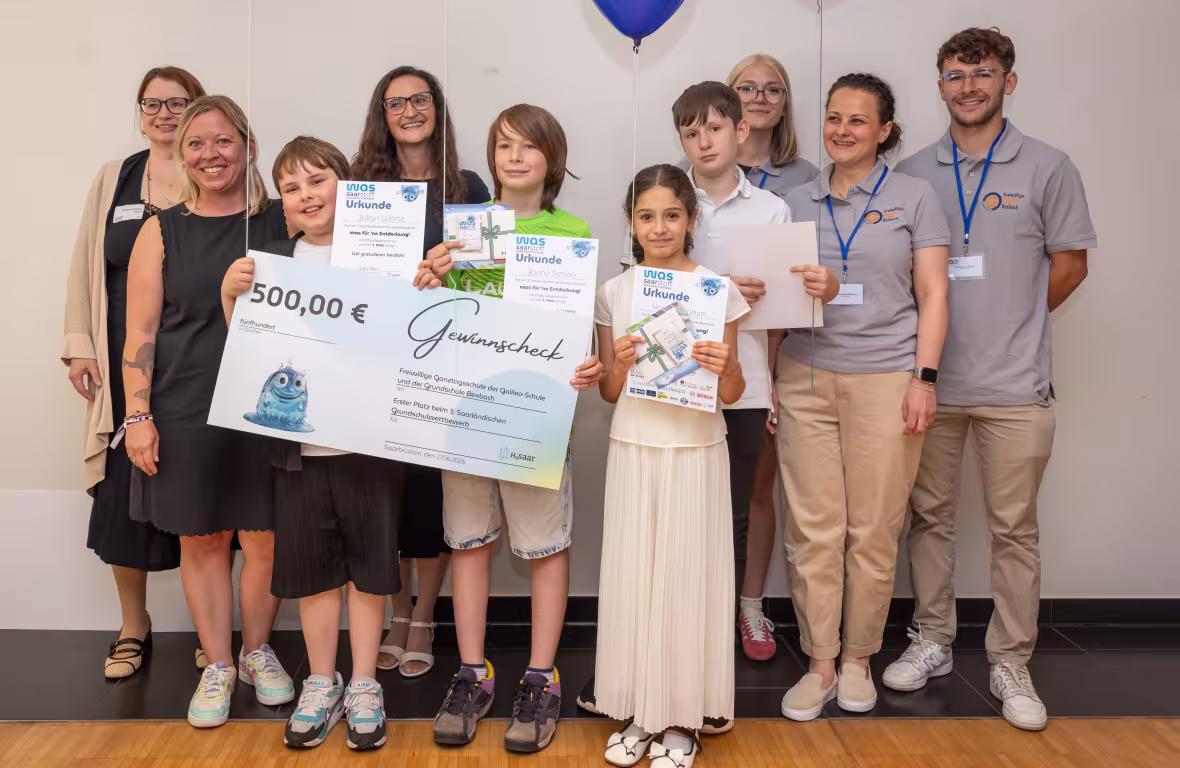 Ministerium f&uuml;r Bildung und Kultur &ndash; Pressemitteilung &ndash; Klimafreundliche Ideen f&uuml;r das Saarland: Sch&uuml;lerinnen und Sch&uuml;ler beim Wasserstoff-Wettbewerb ausgezeichnet