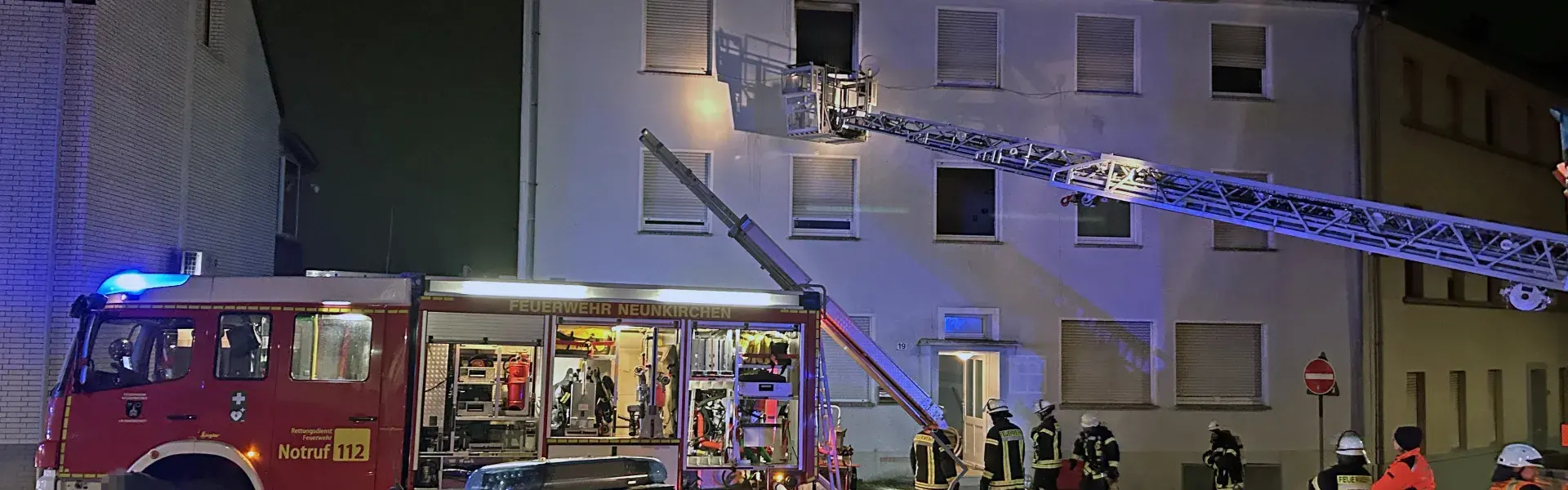 Nächtlicher Brand zerstört Wohnung in Hospitalstraße