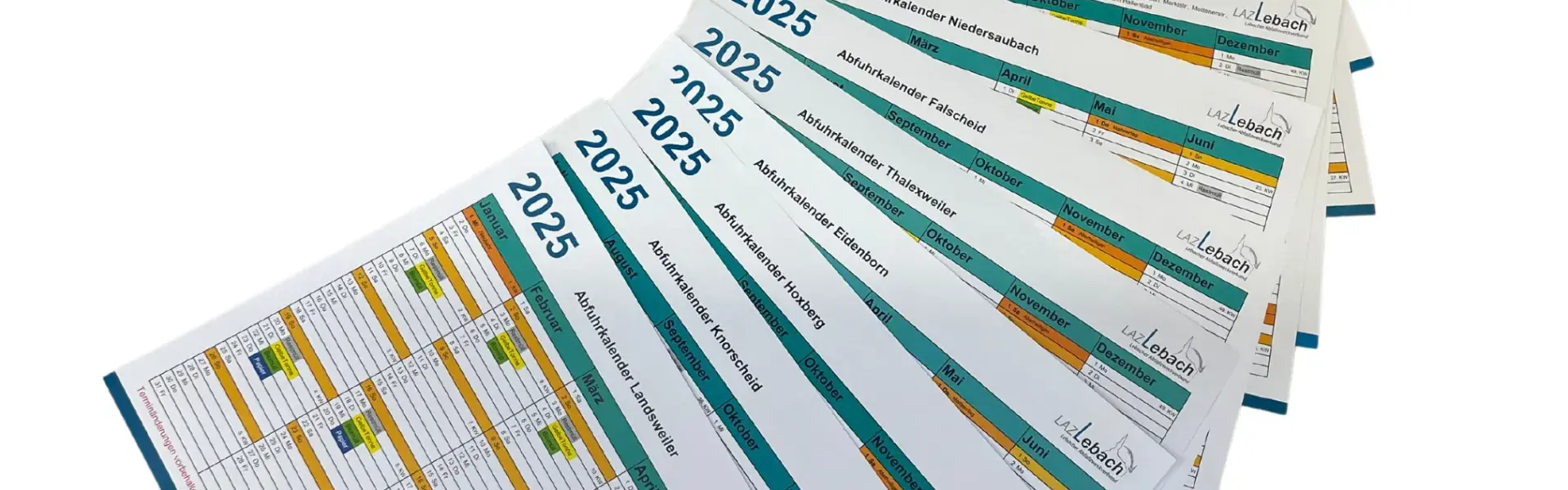 Abfuhrkalender der Stadt Lebach