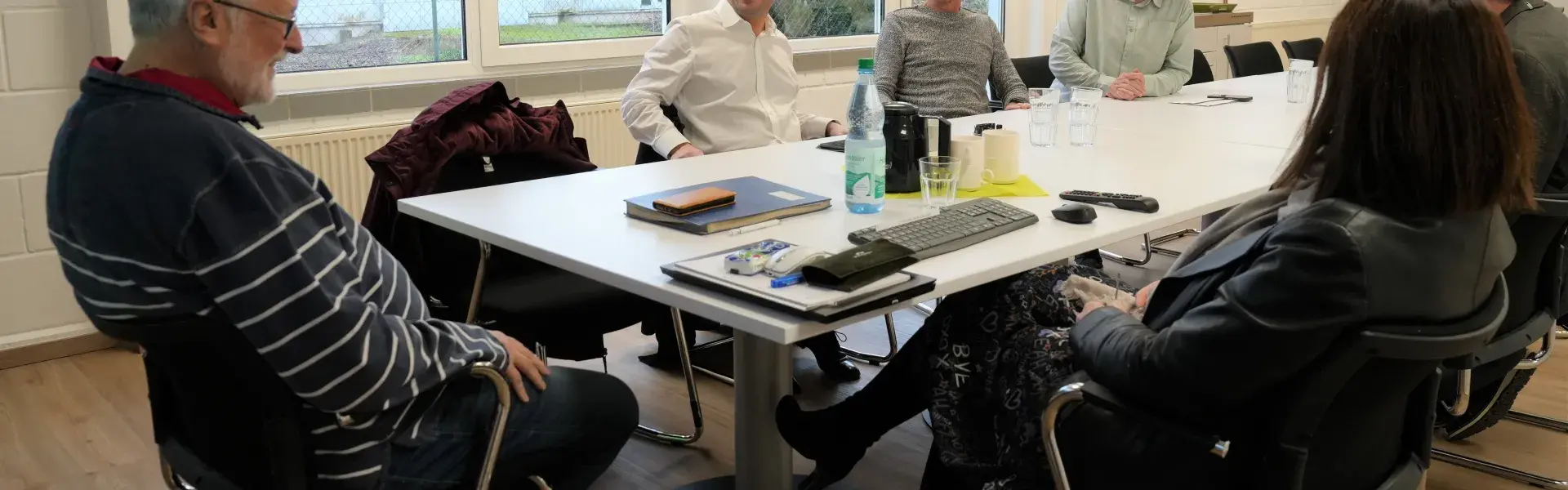 OB Marc Speicher beim Besuch der Lebenshilfe Saarlouis e.V. 
