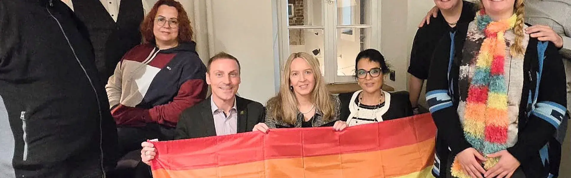 Neuer Landesvorstand LSU Saar, Julia Grewe (Bildmitte, 5. v. r)