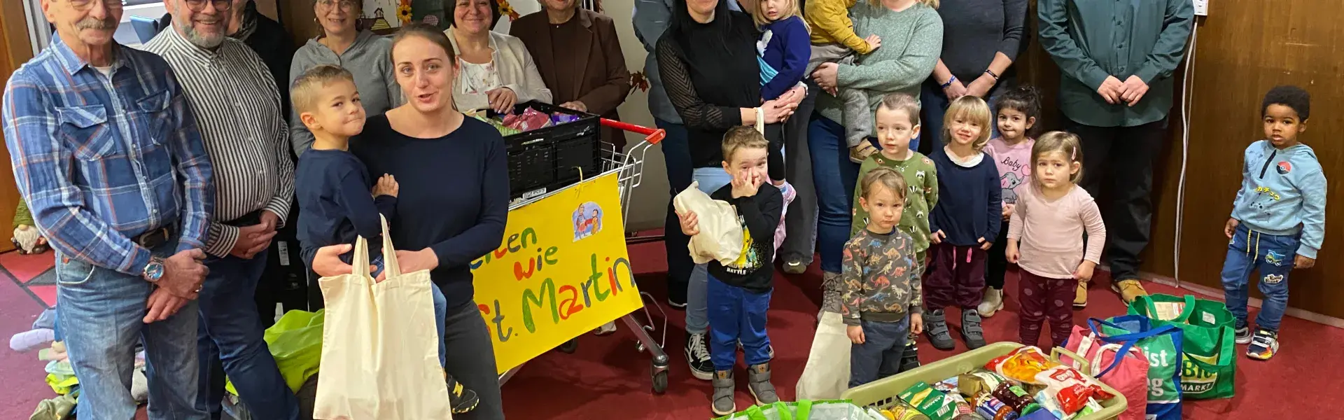 Teilen wie Sankt Martin