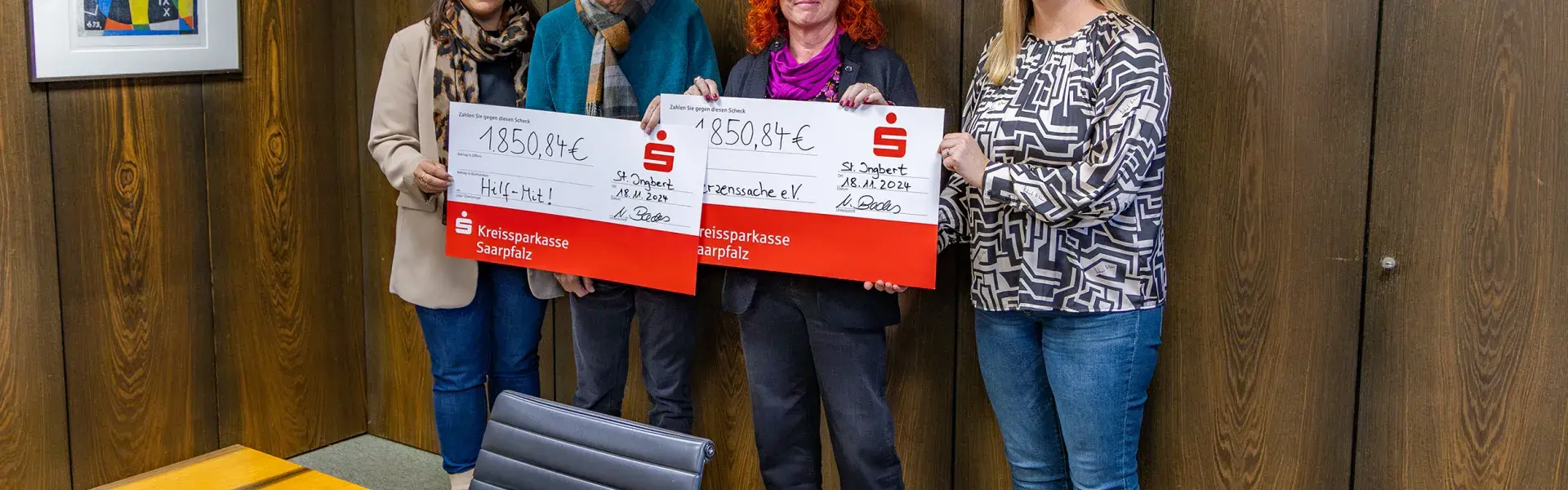 Spendenübergabe der Edelsteinbörse St. Ingbert