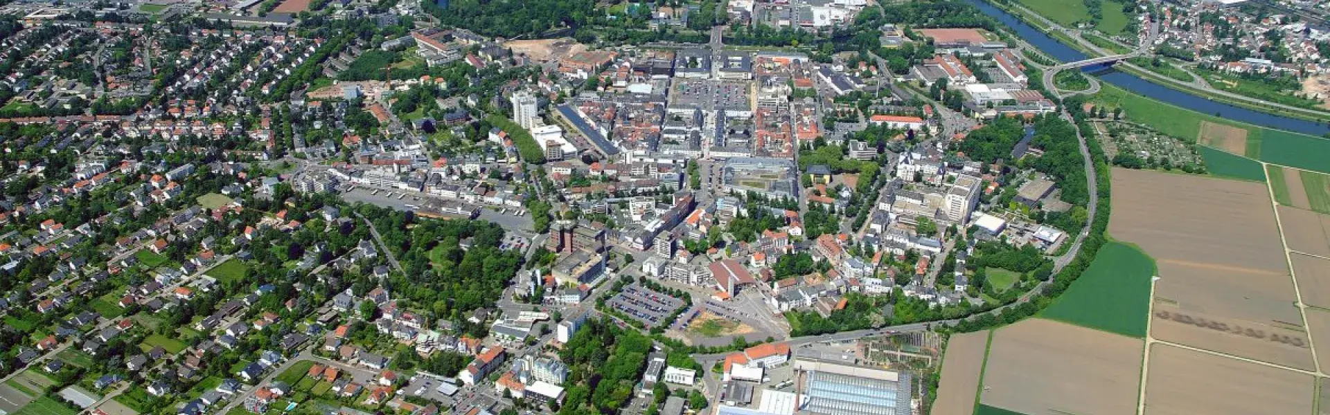 Luftaufnahme großer Radius