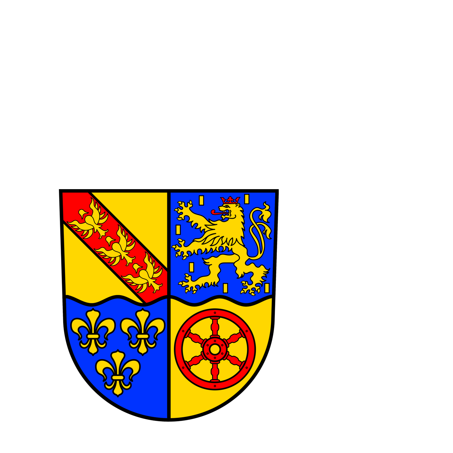 Wappen der Gemeinde Überhern - © Gemeinde Überhern