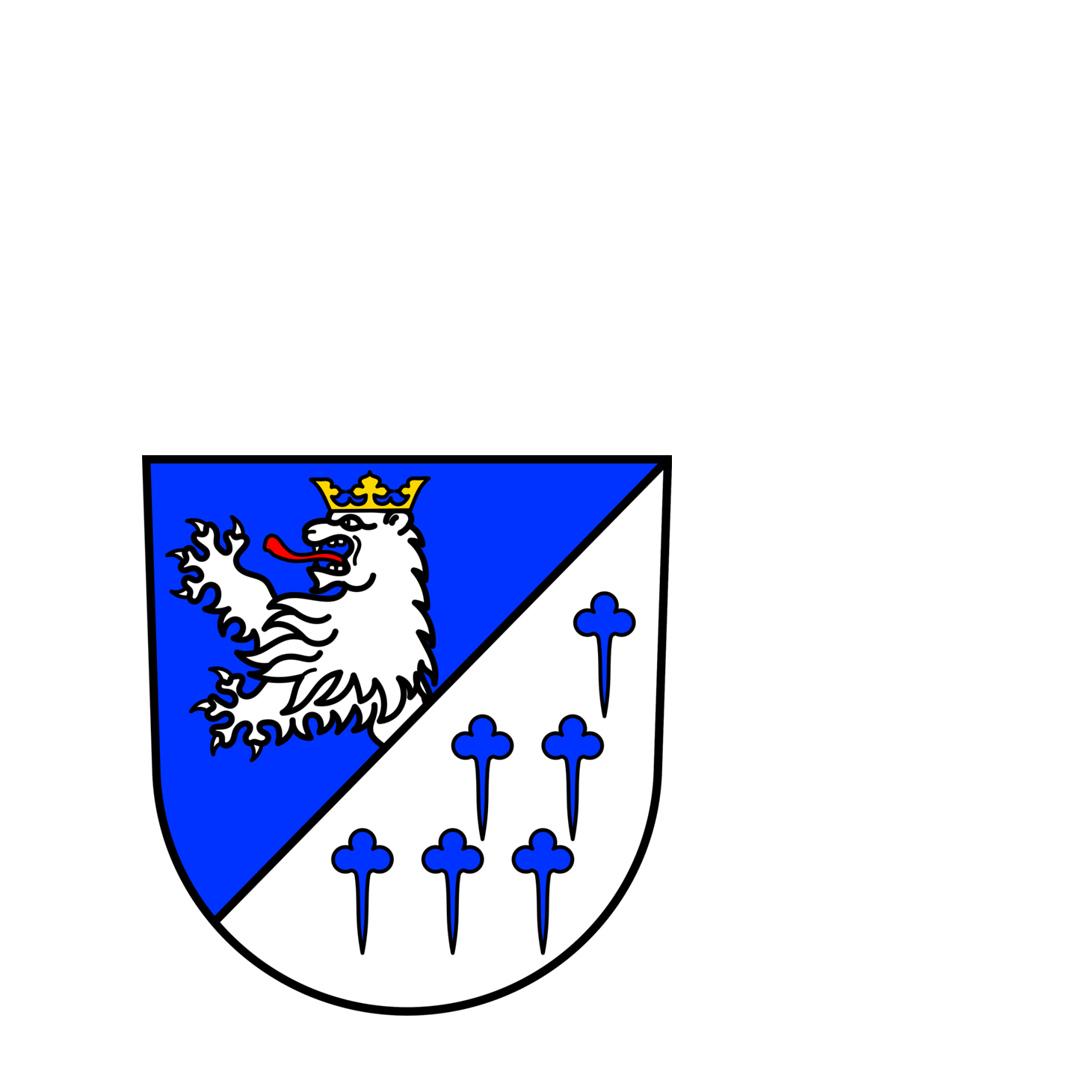 Wappen der Gemeinde Großrosseln - © Gemeinde Großrosseln